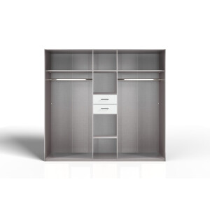 [ML] - Möbel Lossek Schrank Kleiderschrank Schwebetürenschrank in 2 Größen und 3 Farbtönen