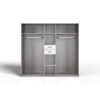[ML] - Möbel Lossek Schrank Kleiderschrank Schwebetürenschrank in 2 Größen und 3 Farbtönen
